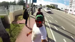 longboarding Miami GoPro hero3+ Silver Edition