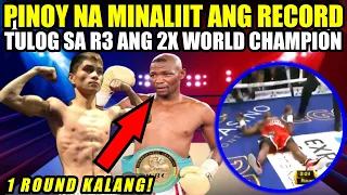 PINOY PINAGTAWANAN ang RECORD TULOG sa R3 ang 2X WORLD CHAMPION ng AFRICA