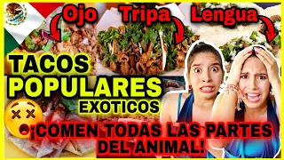 TACOS🌮 EXÓTICOS MEXICO🇲🇽 2023 reaction ¡NO TIENEN LÍMITES! En mi PAÍS🇨🇺 NADIE se ATREVERÍA😨! #Mexico
