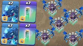 *NEW* TH15 Electro Dragon Slap! 7 Electro Dragon + 7 Invisibility with Super Archer 3 Star Attacks