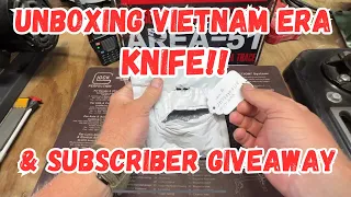 Unboxing a Vintage Vietnam Era Knife + Exciting Subscriber Giveaway!