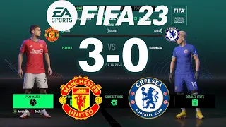 FIFA23 - Manchester United vs Chelsea - Premier League 23/24 Full Match at  the Old Trafford - PC