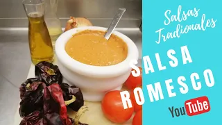 Como hacer Salsa Romesco fácil  y riquisima/How to make Romesco sauce.