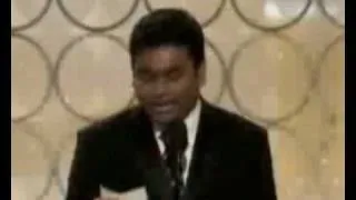 AR Rahman wins a Golden Globe for "Slumdog Millionaire"