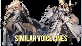 [Arknights] blemishine and nearl(margaret) similar voice lines~
