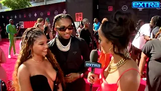 Halle Bailey & BF DDG Make Red-Carpet DEBUT at BET Awards (Exclusive)