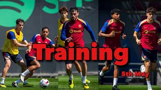 FC Barcelona Training 5th May: Yamal, Pedri, Fermín, Cubarsí, Roque | Ready For Real Sociedad Clash