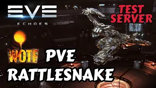 PVE Rattlesnake - Sentry Drones - Strategy & Fitting Guide - Fun on the Test Server | EVE Echoes