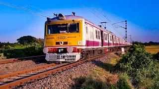 12 Coach crowdy Conventional Emu Train accelerating so fast || Indian Railway