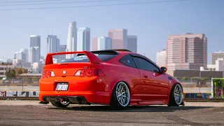 Roaming Downtown Los Angeles with a Bagged Acura RSX Type-S