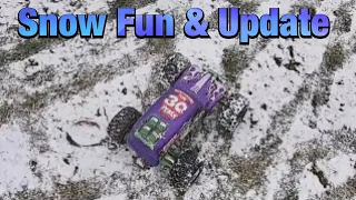 Traxxas Grave Digger Stampede in the Snow & Channel Update