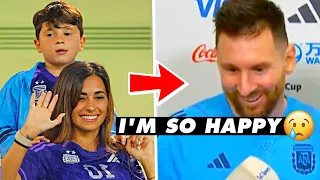 Lionel Messi reaction 🤨😂 to Antonela and Mateo celebrate his goal vs Australia