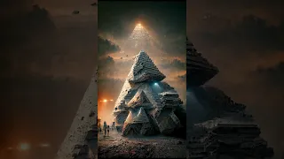 ASKING AN AI TO DAW 'HOW THE PYRAMIDS WERE BUILD'#opendream #aiart #opendreamaiart  #trendingshorts