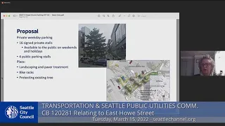 Seattle City Council Committee on Transportation & Seattle Public Utilities 3/15/22