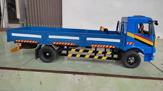 review xe tải thùng 2 chân tự chế tỉ lệ 1/16. / truck 4x4 scale 1/16. #rc #rctruck #wpl #wplrctruck