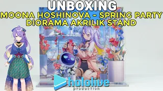 Unboxing Moona Hoshinova Spring Party Akrilik Diorama Stand | Hololive ID