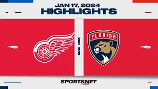 NHL Highlights | Red Wings vs. Panthers - January 17, 2024