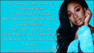 Normani - Motivation (Lyrics) ft. 21 Savage