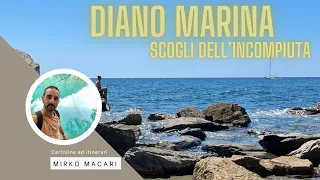 Un rifugio dalla folla: la spiaggia di sassi dell'incompiuta a Diano Marina in Liguria.