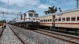 12538/37 Bapudham SF Express Smoothly Skipping_ Kiriharapur Indian Railways