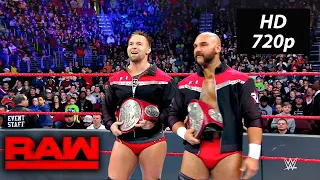 Aliester Black & Ricochet vs The Revival - RAW Tag Team Championship Match WWE Raw March 4, 2019 HD