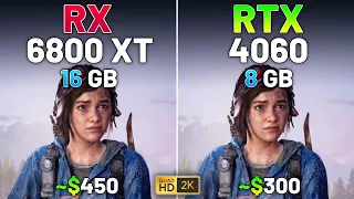 RX 6800 XT vs RTX 4060 - Test in 12 Games in 2024