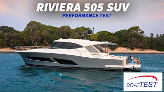 Riviera 505 SUV (2020) - Peformance Video by BoatTEST