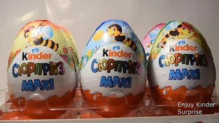 Макси Пчелки 2018 киндер! Unboxing kinder Maxi Bienen.