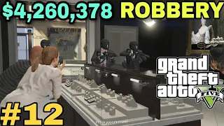 GTA V - GAMEPLAY #12  JEWELLERY  ROBBERY (4K - 60 FPS) HINDI  COMMENTARY @DEADHURT GAMING