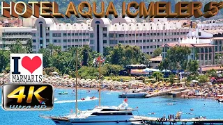 4K MARMARIS HOTEL AQUA ICMELER 2023 НЕПЛОХАЯ ПЯТЕРКА GOOD BEACH RESORT DALAMAN MUGLA TURKEY