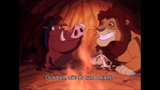 Timon reintroduces his friend Pumbaa to Simba Scar & Rafiki for Pumbaa to get his memories back