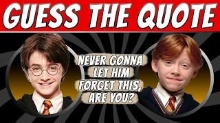 Guess The Harry Potter Characters By The Line? | Harry Potter Quiz ⚡