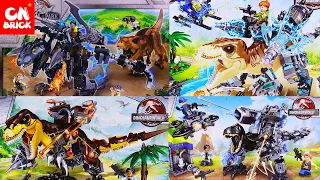 Unoffical LEGO COLLECTION 2021 T REX DINOSAURS JURASSIC WORLD  PRCK  Unofficial LEGO  SPEED BUILD