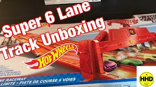 Hot Wheels Super 6 Lane Track Unboxing