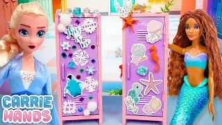 Disney Princesses Elsa & Ariel DIY Custom Back to School Locker Decoration | Fun Videos For Kids