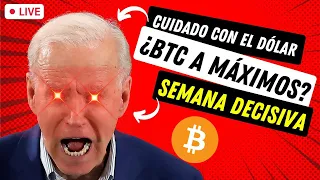 🔴 DIRECTO: ¿Hasta Dónde CAE EL DÓLAR? ➤ ¿Bitcoin a Nuevo MÁXIMO?