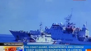 NTG: PCG, kinompronta ang Chinese Coast Guard na nagpapatrol sa loob ng West PHL Sea