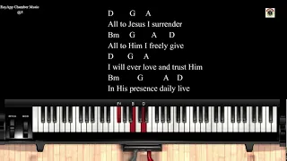 All to Jesus I surrender (Chord Progression) #PianoLessons #ChordProgression #Gospel