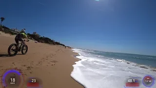 Garmin 40 Minute Sunshine Beach Cycling Fat Burning Workout Ultra HD Video