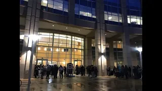 "Say his name, Stephon Clark" Crowd chants outside Sacramento City Council meeting