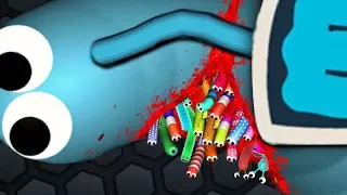 Slither.io 1 GIANT SNAKE vs 10000 INVASION SNAKES ! 99% IMPOSSIBLE TO SURVIVE / BEST MOMENTS