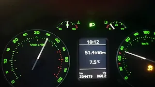 Škoda Octavia 2.0tdi 103kw acceleration 0-100km/h