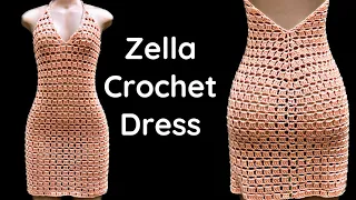 Zella Crochet dress / crochet lace dress / with written pattern
