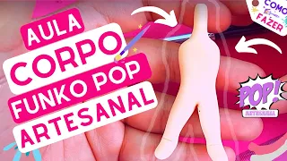 Como fazer CORPO de FUNKO POP ARTESANAL Masculino | Corpo Funko Pop Biscuit