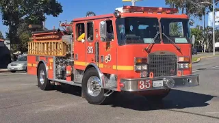 LACoFD Engine 35(Reserve) and Falck Ambulance Responding