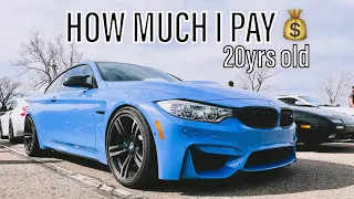 HOW MUCH I PAY FOR MY BMW M4. (Insurance, Car Payments, Price I Paid)