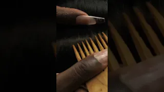 Perfect SCALP SCRATCHES with a wooden comb | FULL VIDEO ON OUR CHANNEL #shortsvideo #shorts #relax