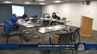 Reparations Committee Meeting 1-5-2023