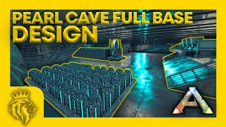 The Island Pearl Cave FULL BASE Design | Easy To Defend | ARK: Survival Evolved