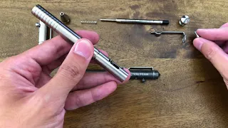 Valtcan Titanium Bolt Action Ball Point Pen Overview and Disassembly Demo